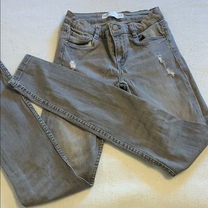 Zara Distressed Grey Skinny Jean